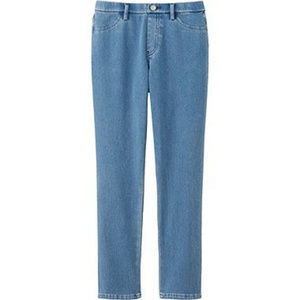 UNIQLO women denim cropped legging pant